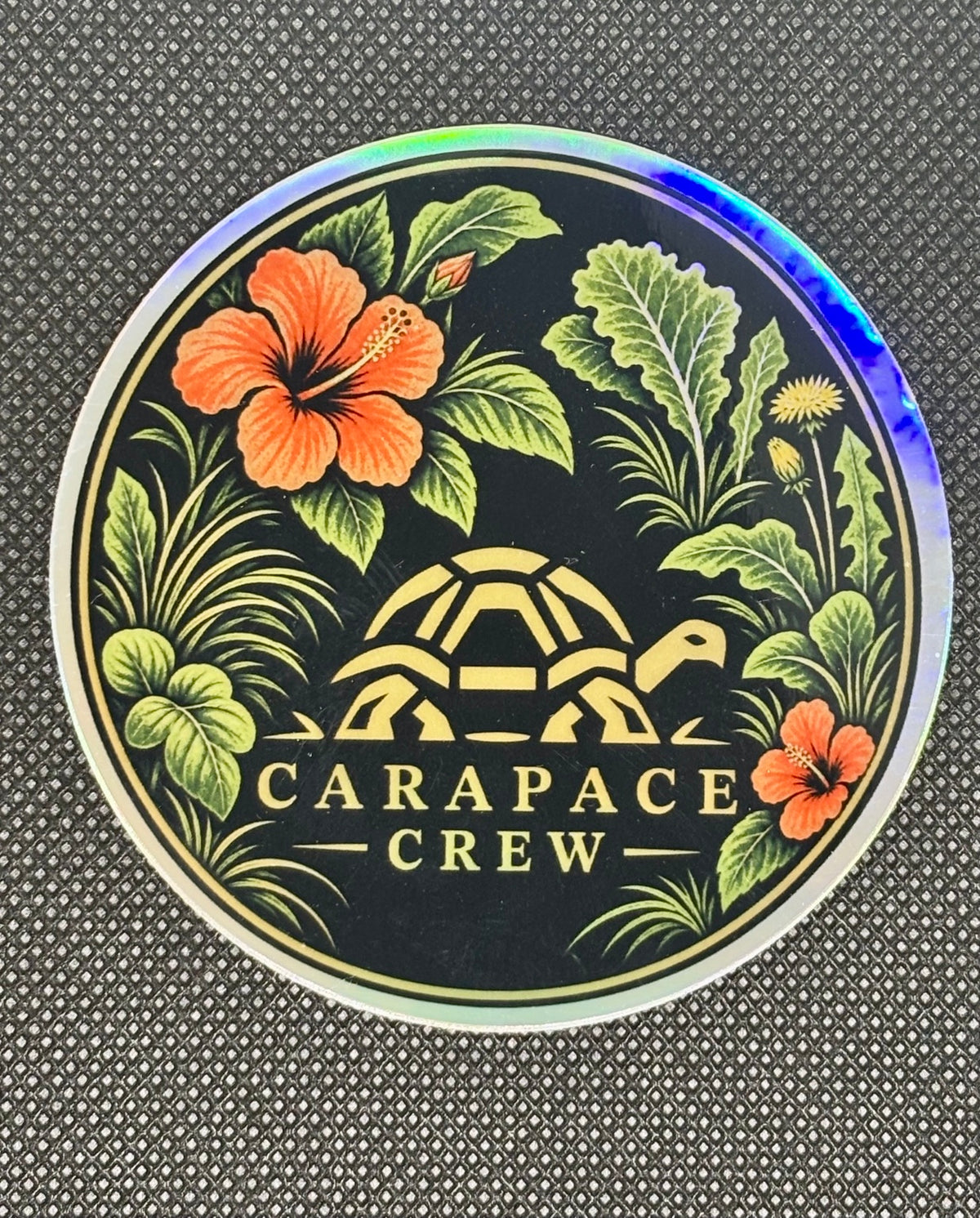 Hibiscus Crew — Holographic sticker