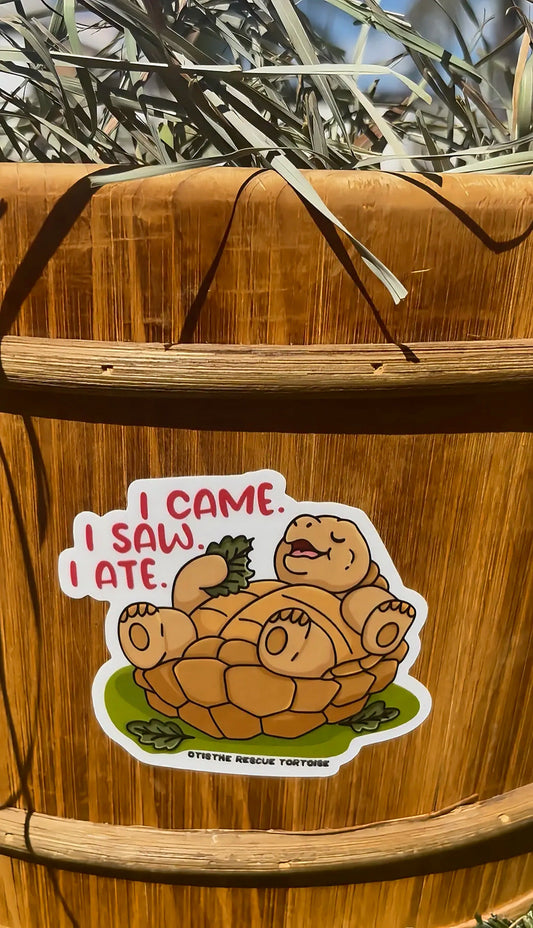 Real sticker on wooden planter outdoors