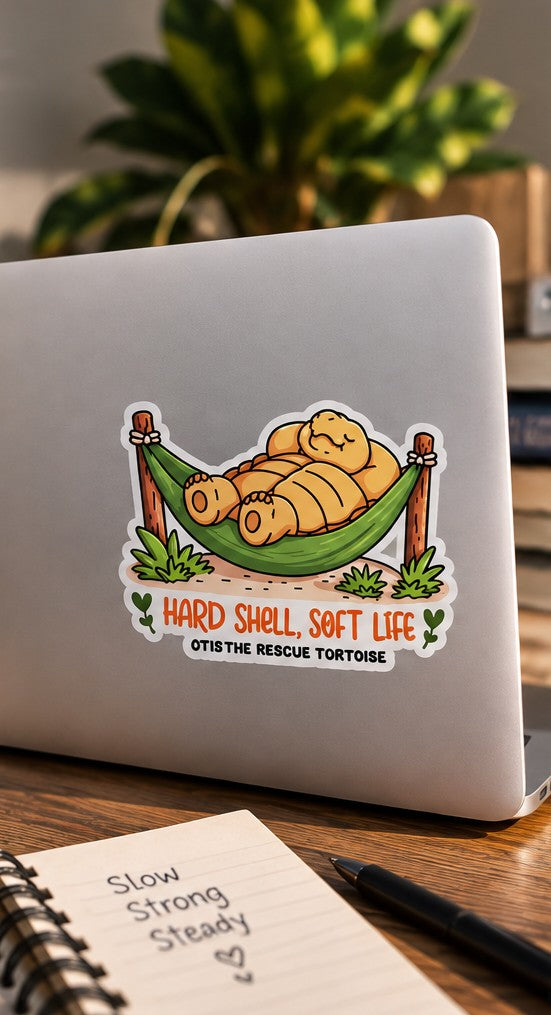 Hard Shell, Soft Life sticker